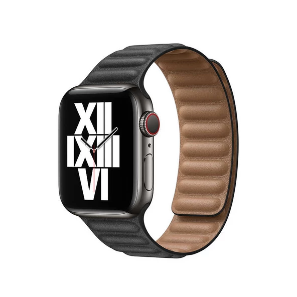 Apple Watch 38mm KRD-34 Deri Görünümlü Kordon