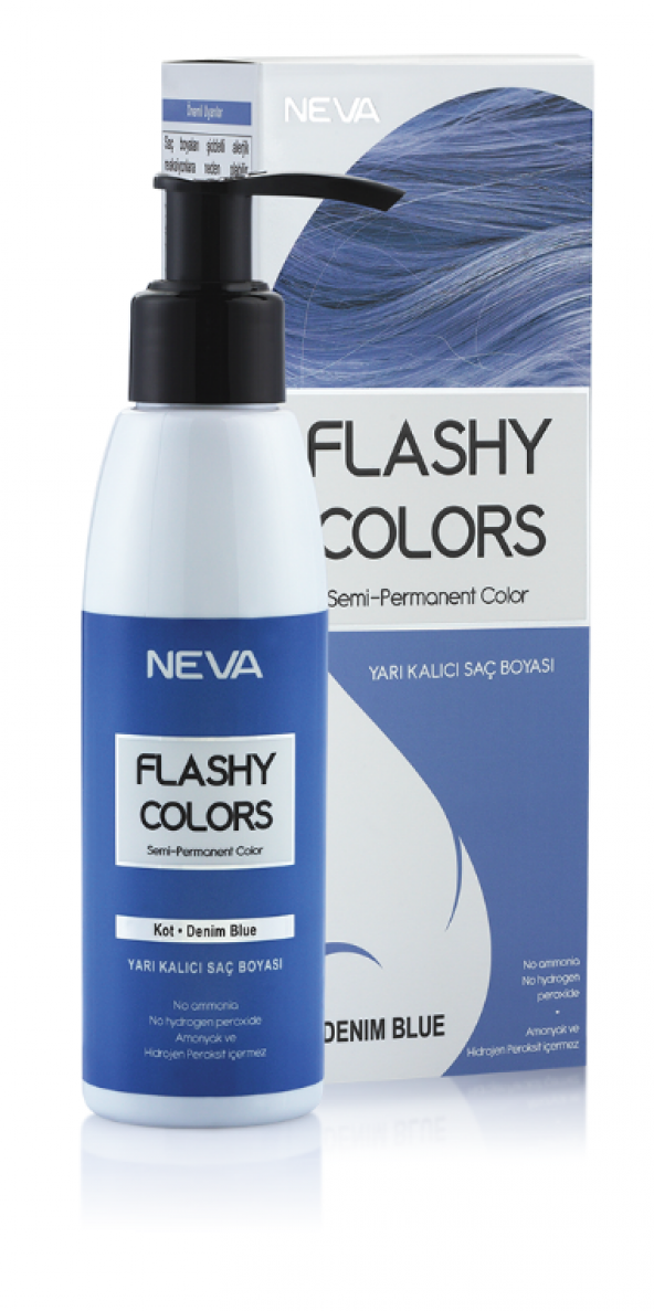 Neva Flashy Colors Yarı Kalıcı Saç Boyası 100 Ml Kot Rengi