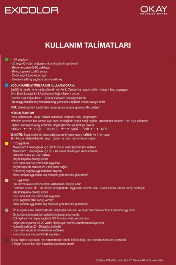 Exicolor Saç Boyası Tüp 60 Ml 4 Kahve - Resim 6