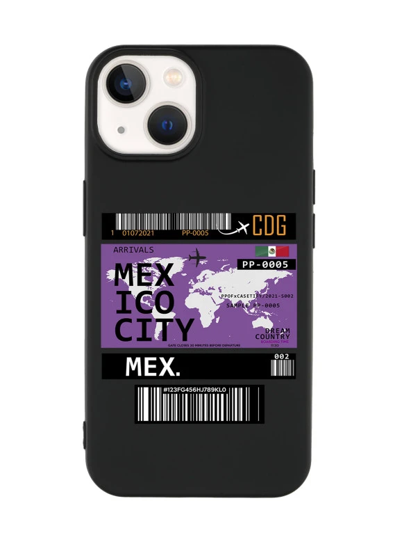 iPhone 14 Uyumlu Mexico Desenli Premium Silikonlu Lansman Telefon Kılıfı