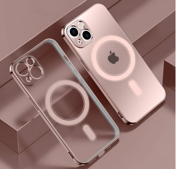 Apple iPhone 13 Uyumlu Kılıf Magsafe Wireles Şarj Özellikli Şeffaf Kapak