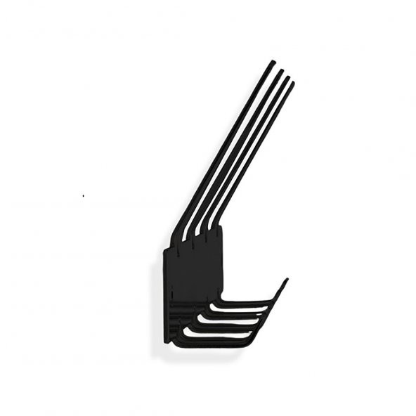 Metal Siyah Antre, Hol Modern Dekoratif  Duvar Askısı - 2