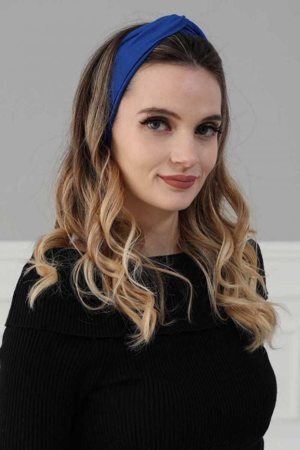 Bandana Saç Bandı Saks Mavi - 3