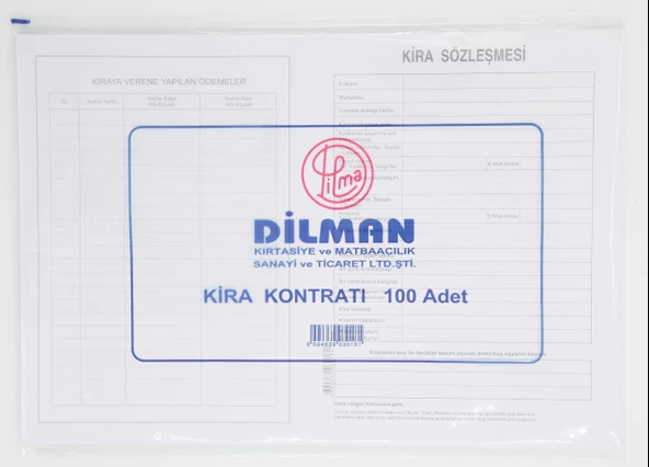 Dilman Kira Kontratı 100'lü