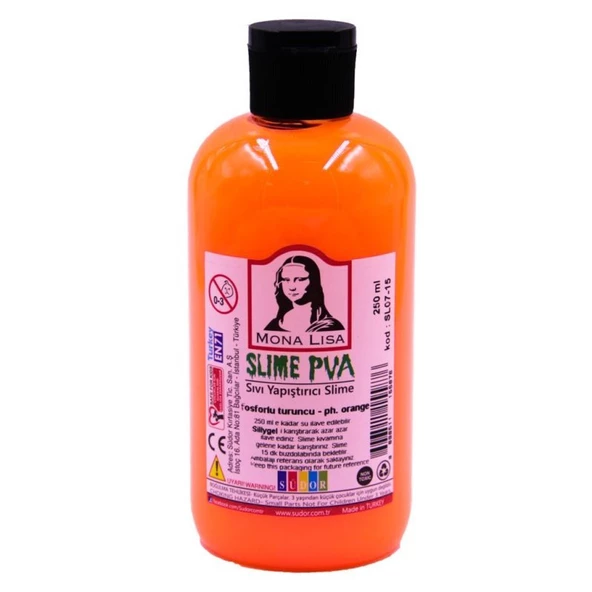 Südor Monalisa Slime Jeli Turuncu Fosforlu 250 Ml.