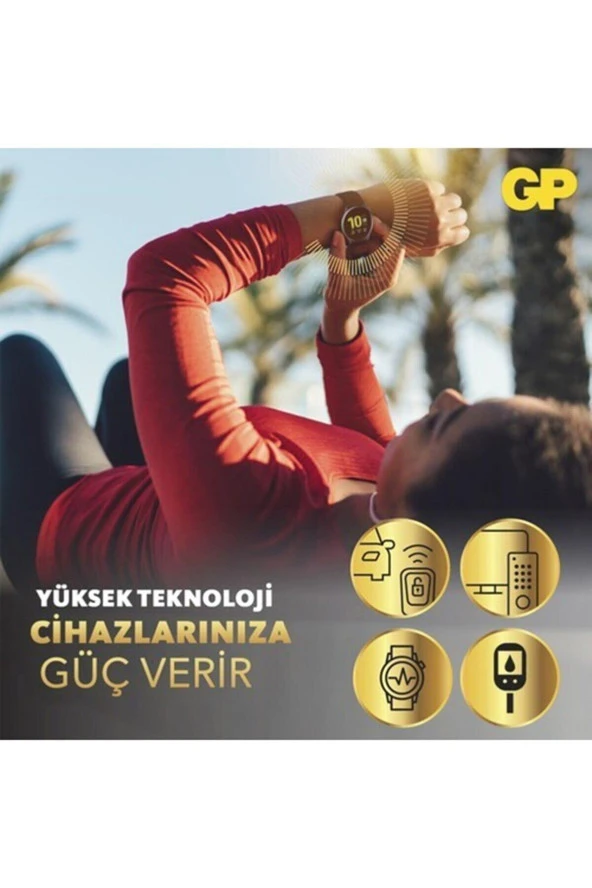 Gp 3V Lityum Düğme Pil Tekli Paket CR2016 - 3