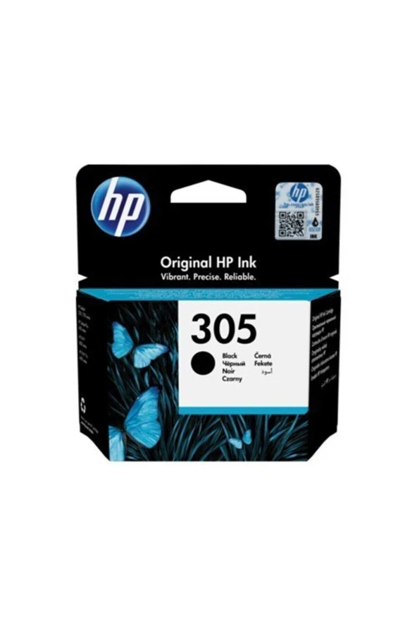 Hp 305 Black Siyah Kartuş 3YM61AE Siyah Kartuş