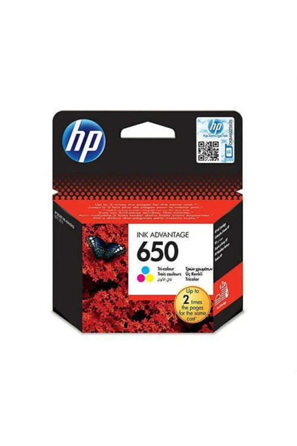 HP 650 Color Renkli Kartuş CZ102AE Renkli Kartuş