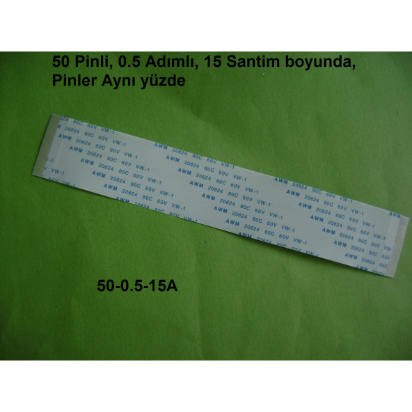 Korax Ht-9099 Ht-9022 7" Teyp Flex Kablo 50 Pin 15Cm 50-0.5-15A-2