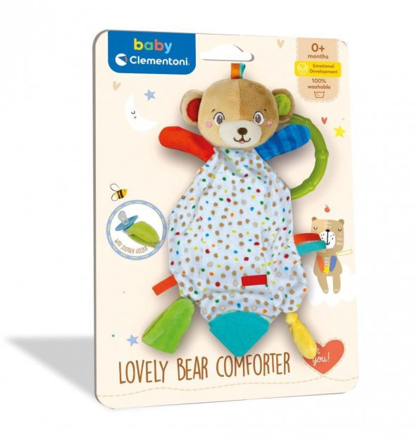 Baby Clementoni - Sevimli Ayı Çıngırak Oyuncak 17654 - 2
