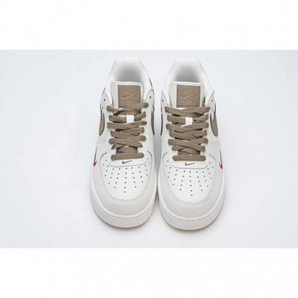 Nike Air Force 1 Low Premium White Brown Fashion Casual Spor Ayakkabı 808788-996 - 2