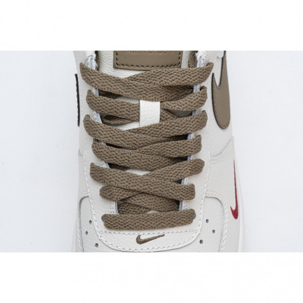 Nike Air Force 1 Low Premium White Brown Fashion Casual Spor Ayakkabı 808788-996 - 3