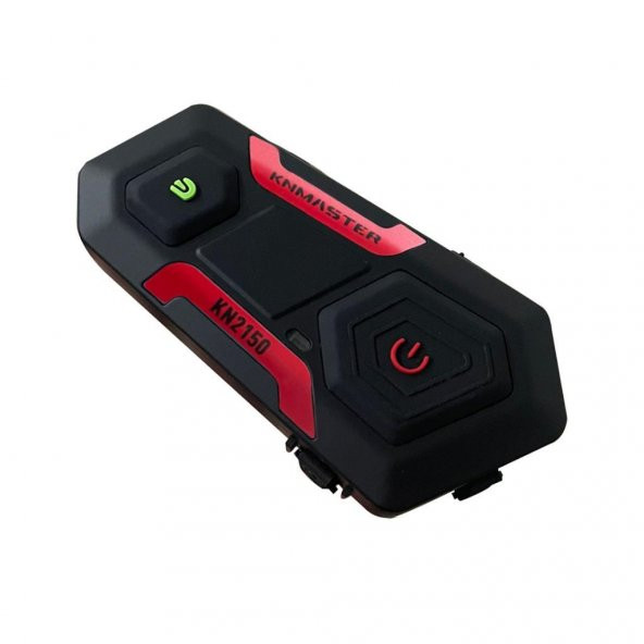 Knmaster KN2150 Motosiklet Kask İnterkom Bluetooth Intercom Kulaklık Seti Kırmızı - 2