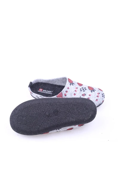 Gezer 14490 Kadın Keçe Kumaş Halı-Ev Terliği - Resim 5