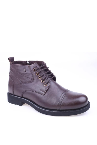 Burç 02549 Erkek Hakiki Deri Kürklü Bot - Resim 2