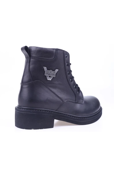 Burç 07001 Erkek Hakiki Deri Motorcu Bot - Resim 4