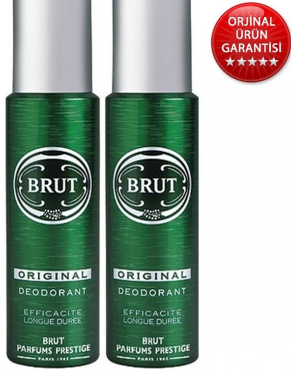 Brut Orginal Deodorant 200 ml X 2 Adet