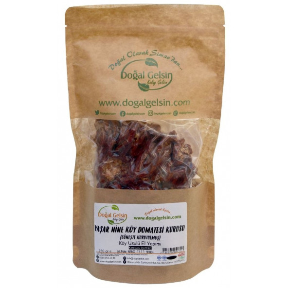 Doğal Gelsin Yaşar Nine Kurutulmuş Köy Domatesi (Gün Kurusu) - 250 gr - 2