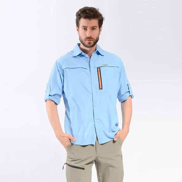 FreeCamp Florida Erkek Gömlek-MAVİ ürün görseli 1