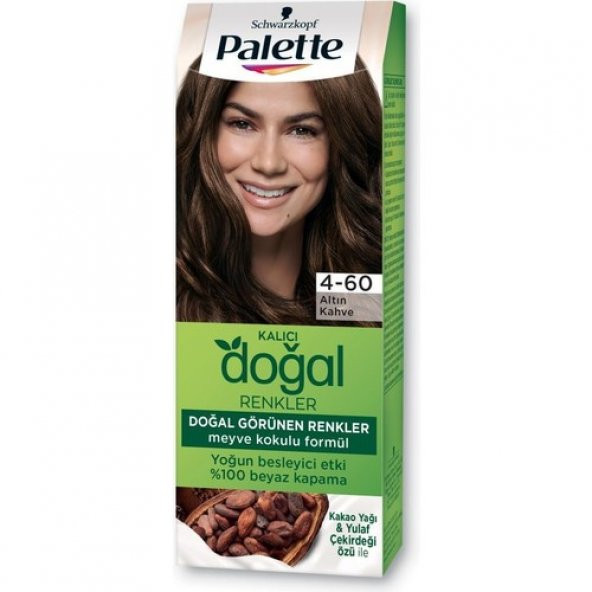 Palette Kalıcı Doğal Renkler Set Boya 4-60 Altın Kahve