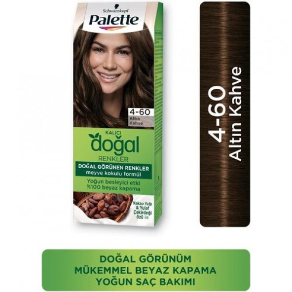 Palette Kalıcı Doğal Renkler Set Boya 4-60 Altın Kahve - 2