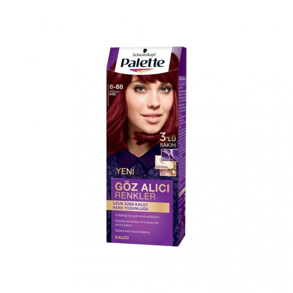 Palette Göz Alıcı Renkler Set Boya 6-88 Yoğun Kızıl