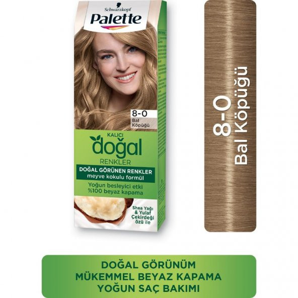 Palette Kalıcı Doğal Renkler Set Boya 8-0 Bal Köpüğü - Resim 2