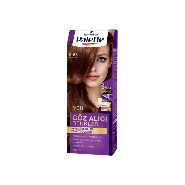 Palette Göz Alıcı Renkler Set Boya 5-68 Kestane
