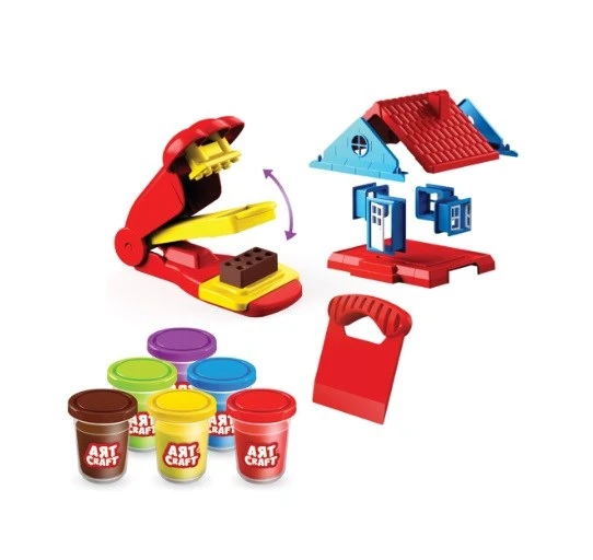 Art Craft Tuğla Oyun Hamuru Ev Yapma Seti 6763 - 3