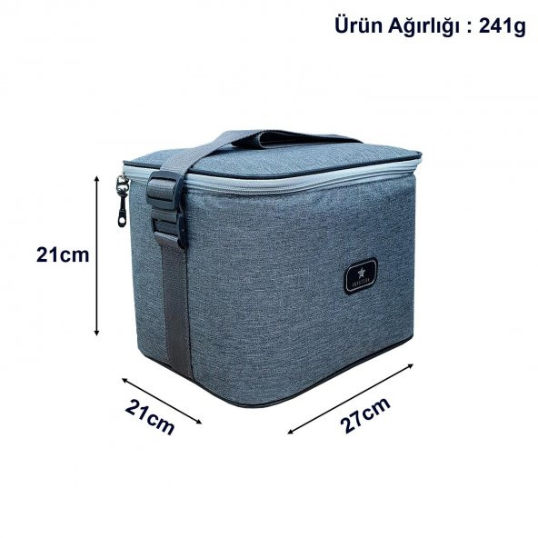 GBMOTİON Gri Termal Çanta 12 Litre - 8