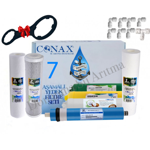 CONAX Açık Kasa 7li Filtre Seti BENC Membranlı (Tüm Açık Kasa Cihazlar İçin)