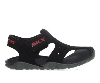 Skechers Side Wave Çocuk Sandalet 92330N BKCC SİYAH Ç-71