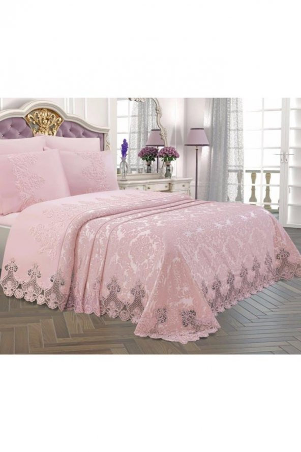 Çeyizlik Pike Takımı Dubai Pudra - 3