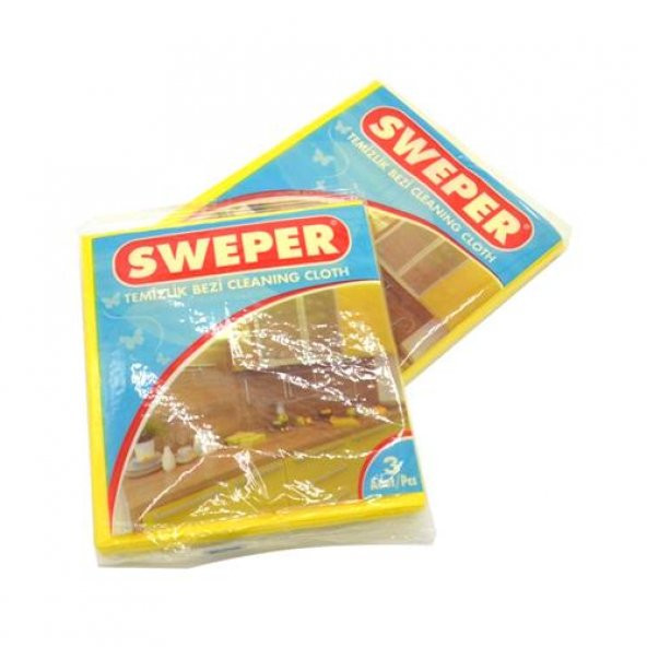 Sweper Sarı Temizlik Bezi 568 3lü Paket