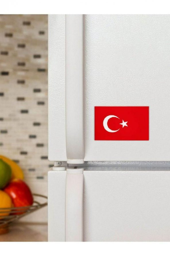 5 Adet Fırsat Paketi 112 x 75 mm Mıknatıslı Kurumsal Türk Bayrağı Magnet - 2