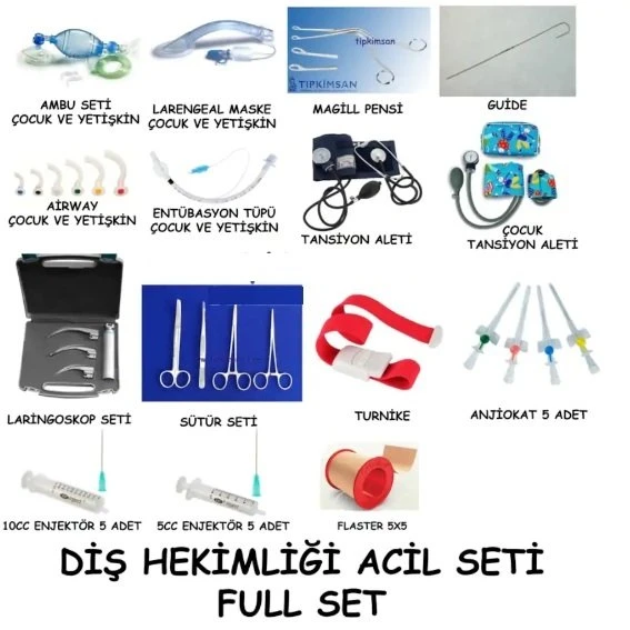 Acil Seti Diş Hekimliği İçin Full Set ürün görseli