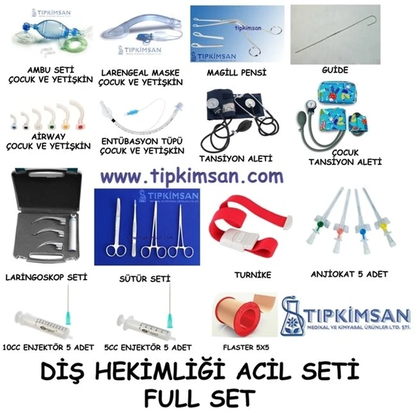 Full Set Dis Hekimliği Acil Müdahale Seti ürün görseli