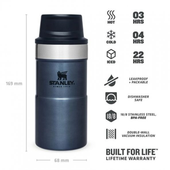 Stanley Unisex Termos Bardak The Trigger-Action Travel Mug .25L / 8.5Oz - 4