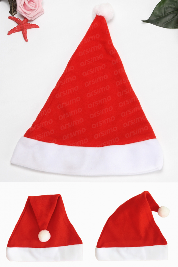 Polar Yılbaşı Noel Şapkası | Noel Baba Christmas Şapkası Polar