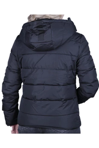 Lumberjack APRESKI COAT Siyah Kadın Kısa Kaban 100559602 - Resim 4