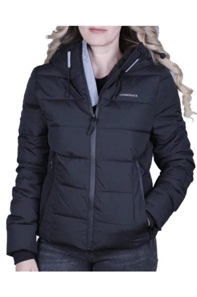 Lumberjack APRESKI COAT Siyah Kadın Kısa Kaban 100559602 ürün görseli 1