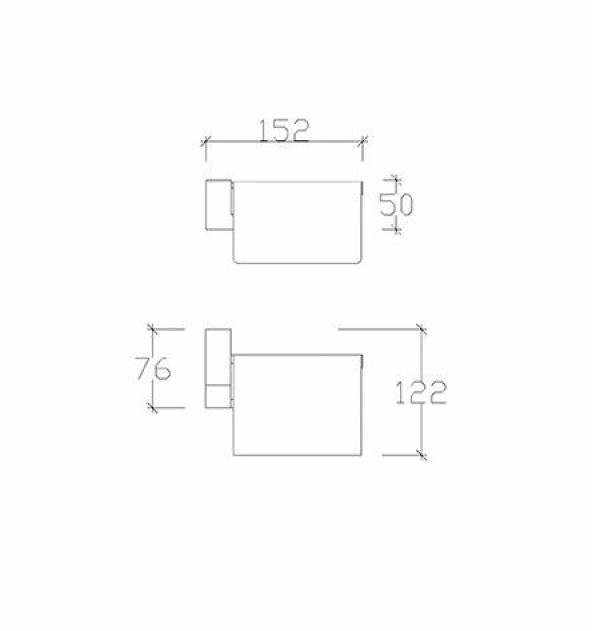 Tema Premium Serisi Banyo Kapaklı Wc Tuvalet Kağıtlığı Mat Siyah - 3