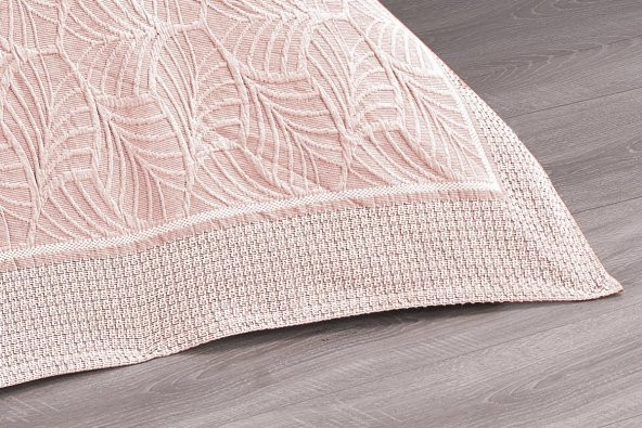 Finezza Freya Jakar Nakışlı Pamuk Nevresimli Somon Gelin Seti 9 Parça - 1210 - Resim 8