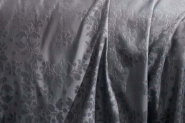 Finezza Delux Jakar Dantelli Bambu Nevresimli Gri Gelin Seti 9 Parça - 1212 - Resim 9