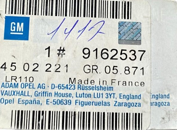 OPEL MOVANO JANT KAPAĞI,9162537,7700312245 - 3