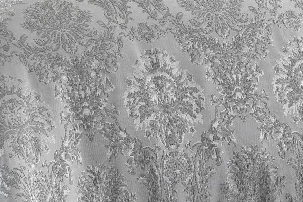 Finezza Diva Jakar Dantelli Bambu Nevresimli Gri Gelin Seti 9 Parça - 1216 - 9