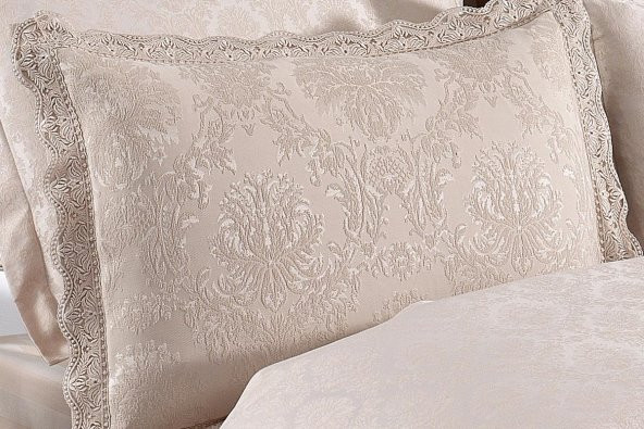 Finezza Diva Jakar Dantelli Bambu Nevresimli Taş Gelin Seti 9 Parça - 1217 - 4