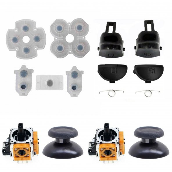 PS4 040 050 055 Analog Motor Topuz İç Lastik Tetik Omuz Tuşu Tamir Seti Playstation 4 Kol Tamir