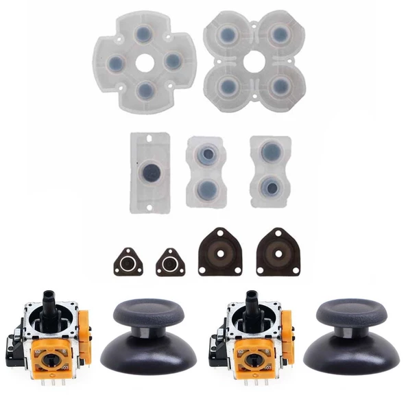 PS4 001 011 Analog Motor Topuz İç Lastik Tamir Seti Playstation 4 Kol Tamiri Yedek Parça