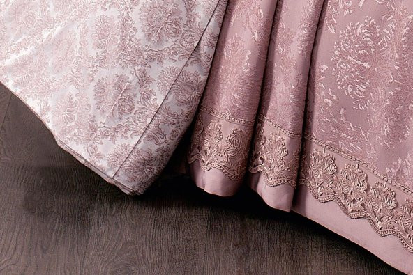 Finezza Diva Jakar Dantelli Bambu Nevresimli Pudra Gelin Seti 9 Parça - 1218 - 3